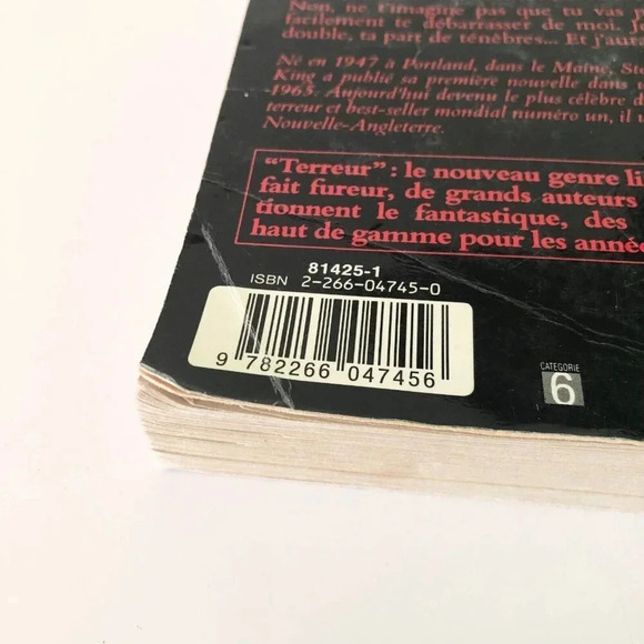 Vintage 90s Stephen King La Part Des Tenebres French Paperback Book - Picture 8 of 16
